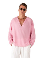 Vacay Crinkle Loose Fit Shirt