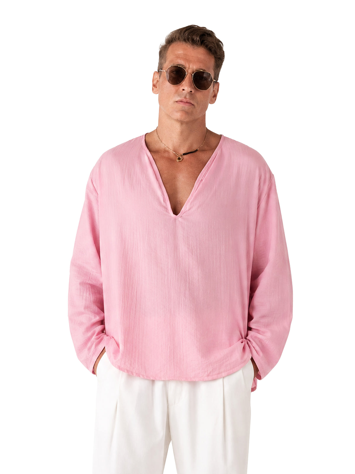 Vacay Crinkle Loose Fit Shirt