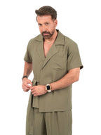 Kimono Escapade Shirt - Olive