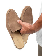 Suede Slip-On Mules