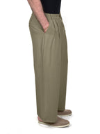 Pleated Flowy Pants - Olive