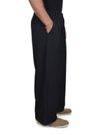 Pleated Flowy Pants - Black