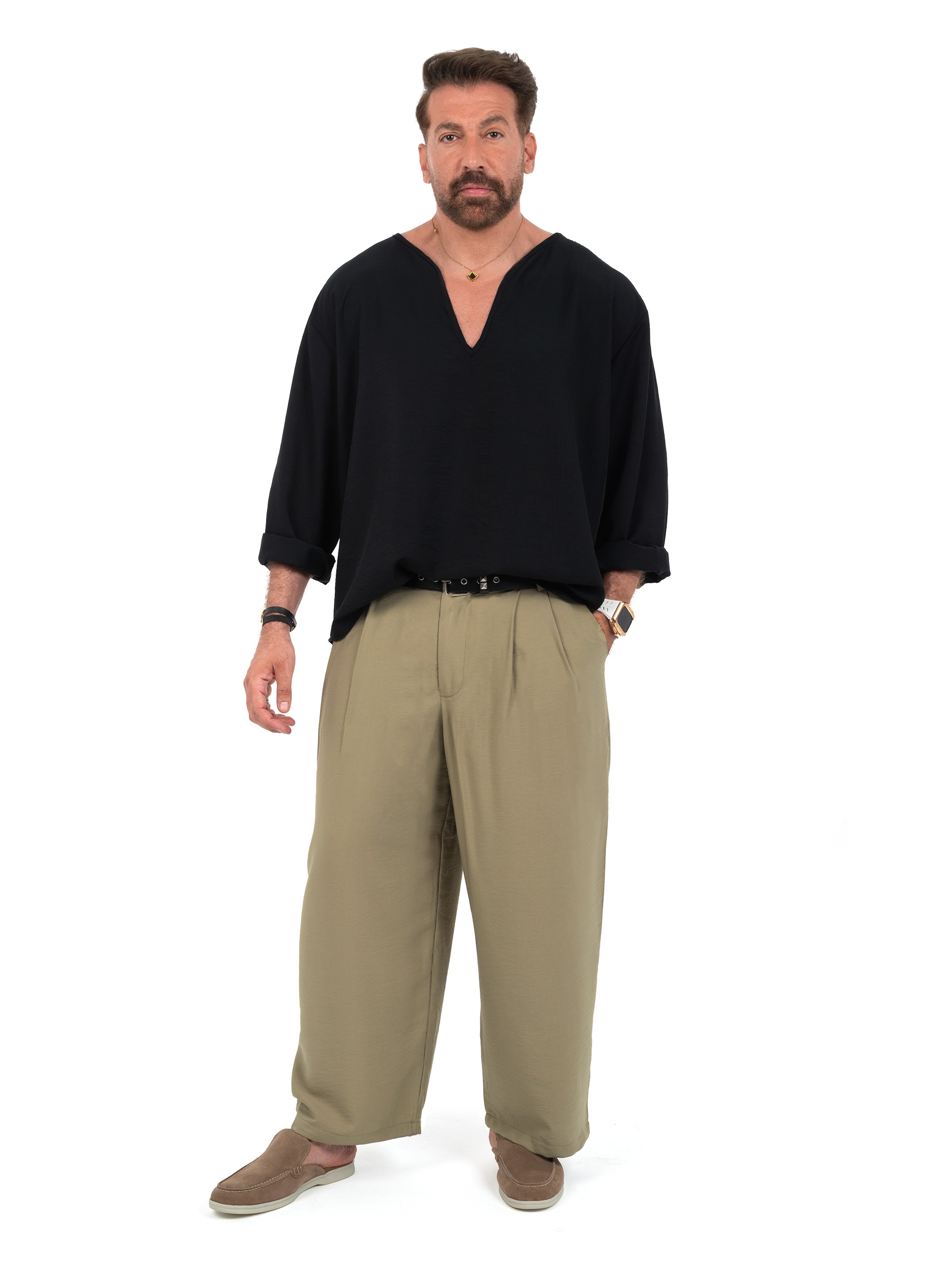 Vacay Crinkle Loose Fit Shirt