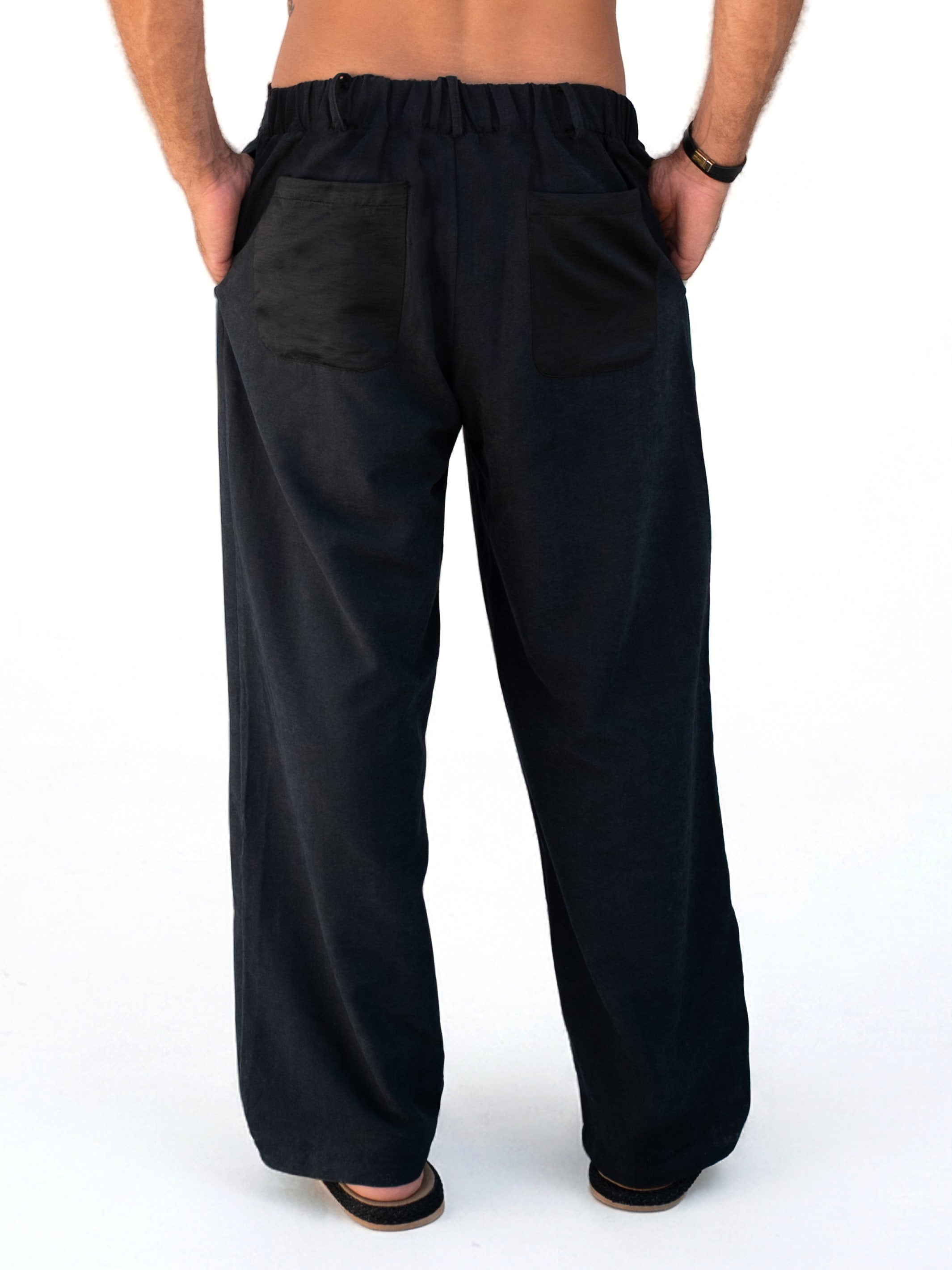 Black Lose Fit Pants